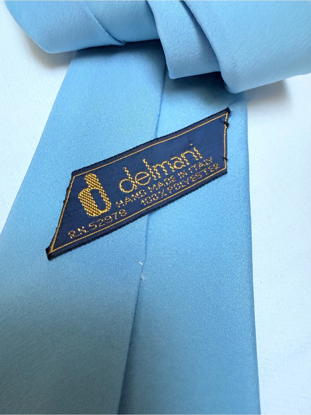 Delmani Light Blue Men's Tie